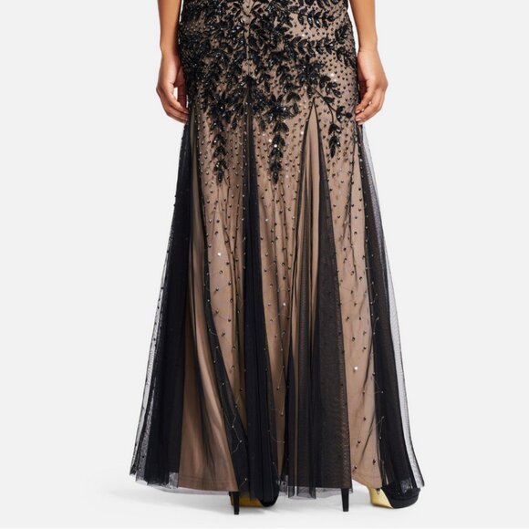 Adrianna Papell Beaded Formal Gown with Godets - Picture 6 of 7